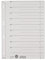 Leitz Register für A4, Deckblatt mit Linienaufdruck und 10 Trennblätter, 100 Stück, Taben individuell zuschneidbar, 100% Recyclingkarton, Blauer Engel Siegel, 60970095