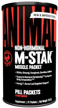 Universal Nutrition Animal M-Stak Trainingsbooster Muskelaufbau Pre-Workout Bodybuilding - 21 Packungen