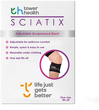 Sciatix - Instant Sciatica Pain Relief Product |Helps Relieve Back Pain and Sciatic Pain by Acupressure Compression Relief Calf Support WRAP Class I Medical Device