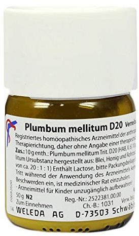 PLUMBUM MELLITUM D 20 Trituration 50 g