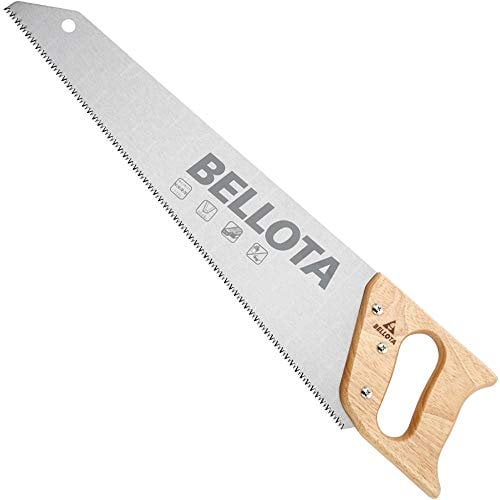 Bellota 4551-16 SERRUCHO CARPINTERO DENTADO JAPONÉS CON MANGO MADERA DE 400MM, Standard, 400 mm