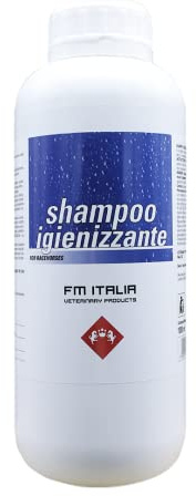 FM Italia Chlorhexidin Shampoo 1000 ml für Pferde, allergiefrei und reizfrei
