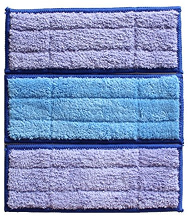 REYEE 3 Stück Microfaser Waschbare Nass- & Feucht- & Trocken-Kehrwalze für iRobot Braava Jet 240 Reiniger