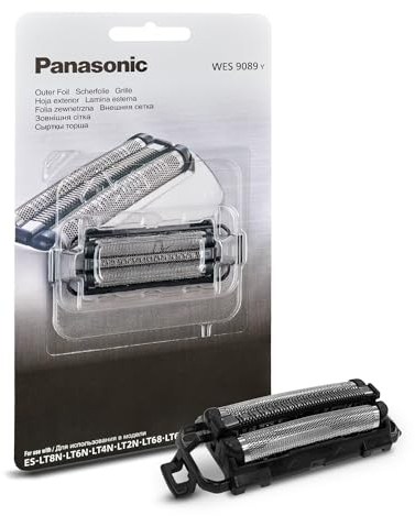 Panasonic WES9089Y1361 Ersatzscherfolie für Elektrorasierer ES-LT6N, ES-LT4N, ES-LT2N, ES-LT68 & ES-LT67, 3-Klingen-System, japanischer Edelstahl, wasserdicht