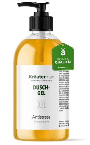 Kräutermax. Anti Stress Duschgel und Shampoo Antistress für Kinder und Erwachsene, 500 ml