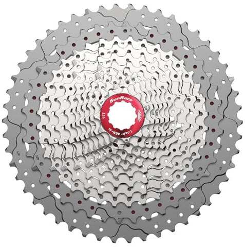 SunRace Kassette CSMZ800 12-Fach 11-51 Z MTB HG Ebike Ersatz Cassette rot | Erwachsene Sunrace Kassette, Metallic, Einheitsgröße Sturmey-Archer Sturmey-Archer Unisex
