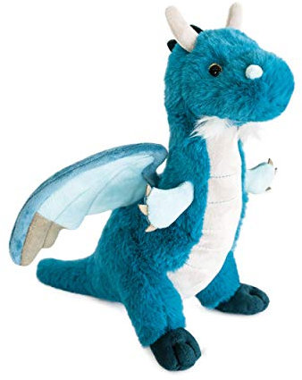 Histoire d'Ours - Peluche Grégoire le Dragon - Les Fantastiques - Vert Emeraude - 30 Cm - Idée Cadeau de Naissance et Anniversaire Fille et Garçon - HO2996