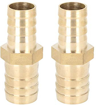 X AUTOHAUX Raccord Cannelé Laiton 19mm À 16mm 2 Pcs Pour Voiture | Tuyau Barbelé Réducteur Épisseur Raccord, Pour Voiture