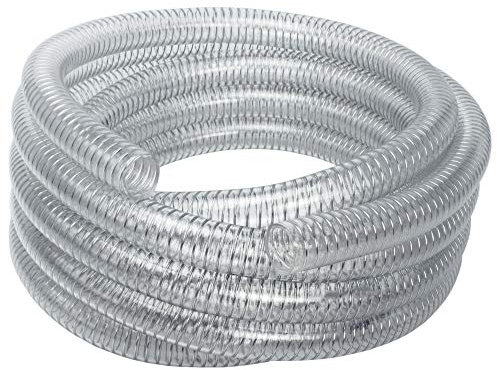 Saugschlauch *COMFORT 1 Zoll 25/30 Transparent Spiralschlauch Förderschlauch (4 m)