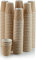HOT BARGAINS Kraft Paper Coffee Cups 8oz/230ml, Pack of 100, Triple Wall Insulated Hot Drink Cups