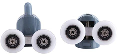 Parti Scorrevoli per Porta Doccia, Parti di Ricambio per Porta Doccia 8 Pezzi Rulli Per Porta Doccia Scorrevoli a Basso Rumore per Vasche da Bagno Box Doccia Cabine Doccia(Double Wheel)