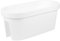 URBNLIVING Grand pont de fleurs ovale à suspendre pour balcon, clôture, balustrade (blanc)