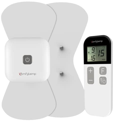 Comfytemp Wireless TENS Unit Muscle Stimulator for Pain Relief Therapy, Relieve Sciatica Rechargeable TENS Machine for Pain Management, Portable TENS Device for Back, Shoulder, Cramps Pain Relief