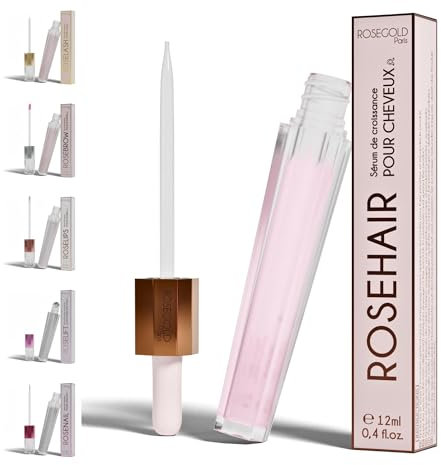 ROSEHAIR Sérum de Croissance pour Cheveux 96% Naturel par ROSEGOLD, Serum pousse cheveux +longs +forts + beaux, Fabriqué en France, Vegan sans hormone