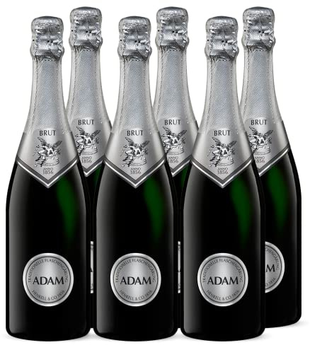 Adam Henkell Chardonnay Brut, Premium Sekt (6x 0,75l) Set, Preisgekrönte Prestige Chardonnay Cuvée aus erlesenen Trauben, elegante Aromen reifer Äpfel, mit leichter Honig Vanille Note