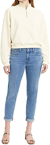 Levi's Women's Mid Rise Boyfriend Jeans, Lapis Topic, 29W / 30L