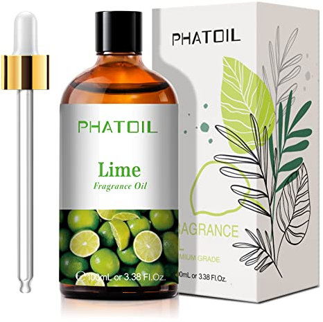 PHATOIL Aceite Perfumado de Lima 100 ml, Aceite Lima para Aceite Esencial Humidificador, Difusor, Aceite con Fragancia Aromaterapia