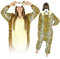 ZOLTA Jumpsuit Onesie für Damen und Herren - Sanft Kuschelig Unisex Pyjama - Warme Schlafanzug - Karneval Kostüm Damen oder Herren - Beliebte und Lustige Tiermotiv - Größe - S - Gepard