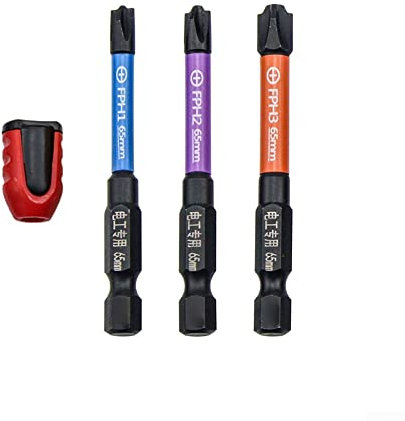 Jeu d'embouts de tournevis, tournevis cruciforme fendu, tournevis spécial pour électriciens, tournevis électrique et bobine magnétique 65 mm