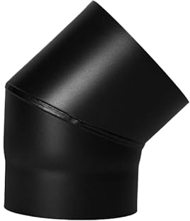 Rauchrohr 45°- Bogen ohne Prüföffnung ID 150 mm Knie