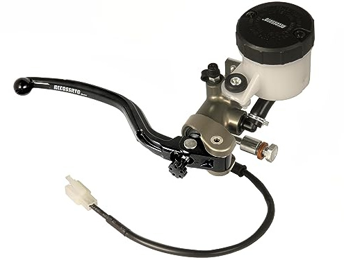 Pompa freno Accossato radiale anteriore 19X18 in alluminio anodizzata naturale per Kawasaki Ninja ZX6R dal 2003 al 2004 (CC 636)