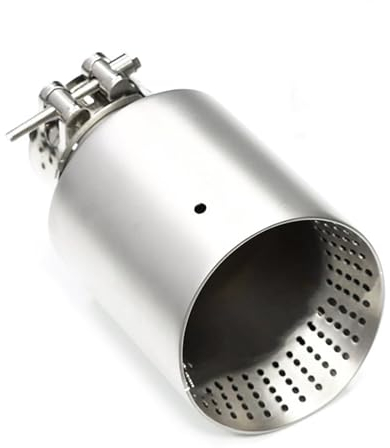 Auto Endrohr 1 Stück Matt Edelstahl Auto Schalldämpfer Spitze Auspuffrohr System Rohr 57 mm 60 mm Einlassdüse Universal für GTI für Golf 7 für MK7 Auspuffspitze Auspuffblende Auto (Größe : ID63MM OD8