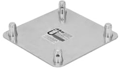ALUTRUSS QUADLOCK Endplatte QQG-Konus Male M-10 | Bodenplatte für den mobilen Einsatz (Verbinder 6082 inklusive)