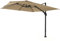 Siena Garden Elio N+ Ampelschirm 300 x 300 cm Gestell Aluminium anthrazit, Bezug 100% Polyester, 200g/m² in Taupe, PA-beschichtet, UPF 50+