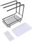 Kitchen Rag Stand, Kitchen Sink Sponge Holder with Dishcloth Drying Rack Sponge Brush Soap Dish Dishcloth Rack for Kitchen(01)