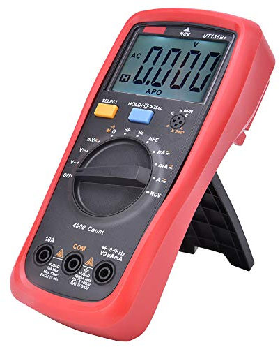 UNI T UT136b Tragbares Multimeter, Digitales Multimeter, Spannung, Strom, Tester, Kapazitätstester, Niederspannungs-Display-Design