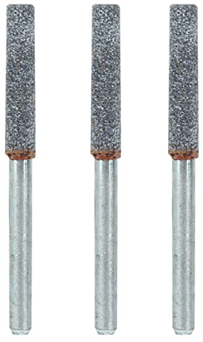 Affilatore Per Motosega Diamantato 3 Pezzi 4 Mm 5/32, Adatto Per Sega a Catena Dremel Echo Poulan a Benzina/elettrica
