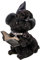 Kremers Schatzkiste Schwarze Hexen Katze mit Buch 18 cm Gothic Dekofigur Okkult zum hinstellen Katzendeko Figur Skulptur Statue