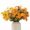 HNVNER Flores Artificiales de Seda 6 Piezas Margaritas Flores Falsas de 3 Colores, Artificiales Decoracion Que Parecen Reales de Casa Fiesta Boda Jarron Coronas Arreglos Florales
