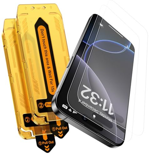 Ksleri 2 Pack Matte Screen Protector for iPhone 16 Pro Max 6.9 Inch, Tempered Glass Film Anti-Glare & Anti-Fingerprint with Automatic Dust Removal