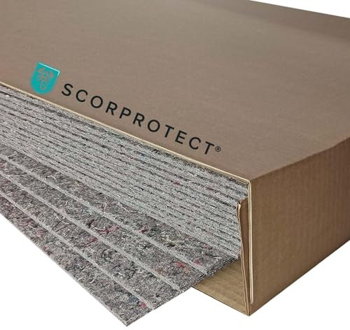 15 x Scorprotect® Robuste Vliesfaserplatte 1,0 m x 0,8 m Schutz-Platte Abdeckplatte 1400 g/m²