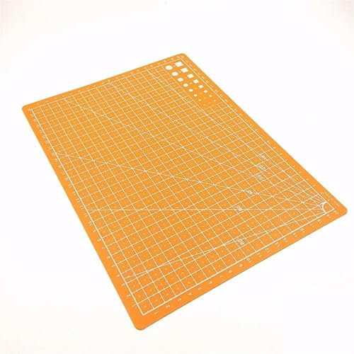 PVC-Schneidematte, Werkbank, Patchwork, Nähen, manuell, DIY, Gravur, Leder-Schneidebrett, einseitige Unterlage, Orange, A3, groß