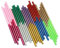 HOODANCOS 100pcs Glitter Hot Melt Glue Assorted Colors Light Rose Dark Light and Royal for Crafting