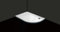 Quadrant Offset White Stone Shower Tray for Shower Enclosure Slimline Heavy with Waste (900 x 800mm Right)