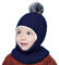 Schalmütze Kinder Winter 54 Sturmhaube Kinder Baumwolle Halswärmer Balaclava Mädchen Junge Warm Mütze Mit Ohrenklappen Schlupfmütze Thermo Skihelm Strickmütze Winddicht Helmmütze Wintermütze