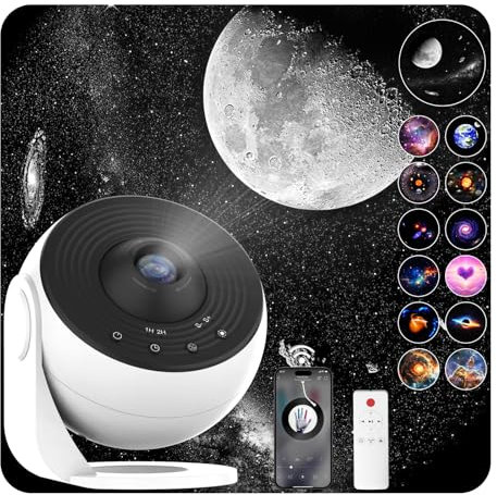 Galaxy Projector Pro Sound Machine, Upgraded 13 in 1 HD Image Star Projector, Planetarium Projector for Kids Adults, Night Light Led Nebula Space Projector, White Noise, Bluetooth Speaker, Remote