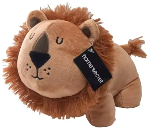 Kimbatex Tope Sujeta Puertas 28 Modelos Diferentes de Animales de Peluche, Figuras Decorativas (Leon)