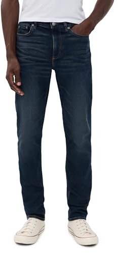 Faherty Men's Stretch Terry Indigo 5 Pocket Jeans 32, Belmar Coast Wash, 33