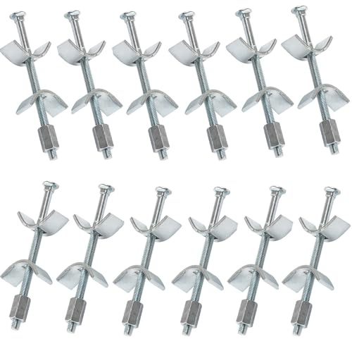 Arbeitsplattenverbinder 100 mm, 12 Stück Möbelverbinder, Möbelverbinder Schrauben, Verbindungsschraube, für Arbeitsplatte