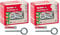 Fischer 541745 Tassello con Occhiolo Chiuso Duopower, Grigio/Rosso, 25 Pezzi (Confezione da 2)