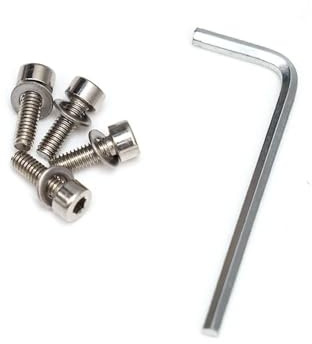 TVAAGHBCBR Befestigungsschraube for Hinterrad-Kotflügel, kompatibel for Ninebot MAX G30 G30D KickScooter, 4 Stück Schrauben for Schraubenschlüssel