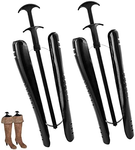 QJIRZB Boot Stretchers for Women & Men - Adjustable Spring Loaded Boot Trees, Knee High/Tall Long Boot Shapers for Support & Form Shaping (1 Pairs)