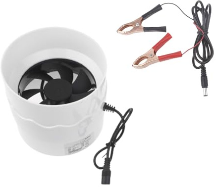 YTtkku Ventilateur d'échappement en ligne de 10,9 cm avec faible bruit pour caves, salles de bains, cuisines