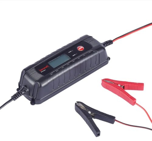 Accurat Opti Plus 4 6V/12V 4A Batterieladegerät, Vollautomatisch für AGM | für Werkstatt und Unterwegs, automatische Ladestufen, für mehrere Batterietypen geeignet, kompakte Bauform