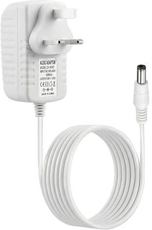 30W Power Adapter for Alexa Echo Dot 3rd/4th Gen, Plus 2nd Gen, Show 2nd/8/10/15, 18V 1.67A Charger for Kids Edition Fire TV Cube (White)