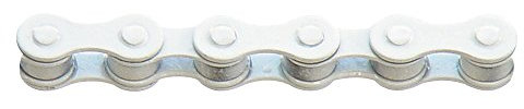 KMC Z410 Fahrradkette (1-Gang, 1/2 x 1/8 Zoll, 112L, weiß)
